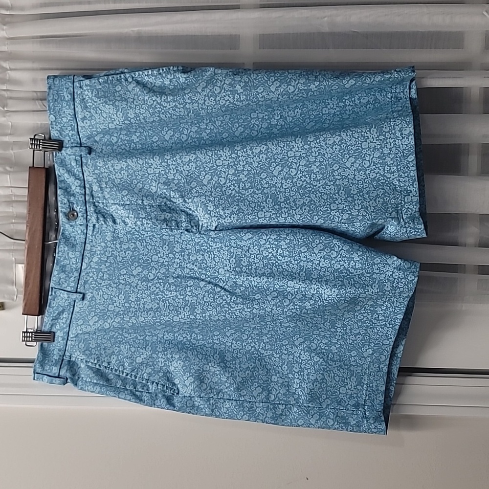 Mens Walter Hagen Perfect 11 10" Blue Golf Shorts